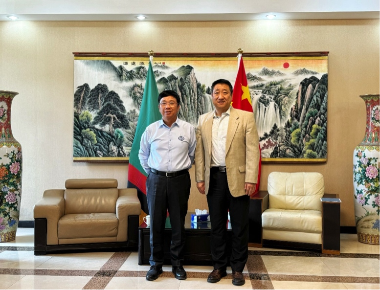 太阳成集团tyc539官网董事长王平卫拜会中国驻赞比亚大使韩镜